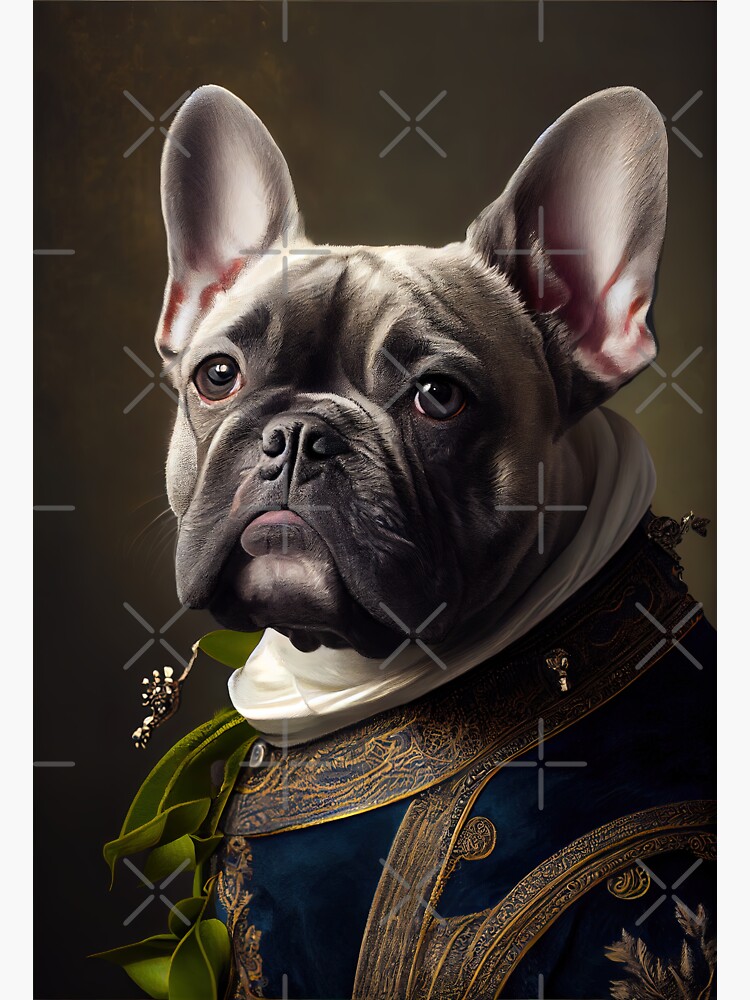 French Bulldog Dog Breed Portrait Royal Renaissance Animal