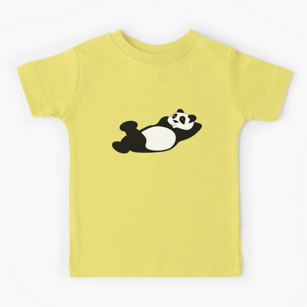 Unisex T-shirt - Yoga Pandas Size S Color Beige