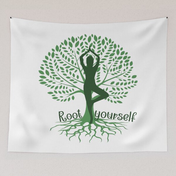 Item preview, Yoga Tree Pose Balance - Root Yourself in Vrksasana designed and sold by humnoo.