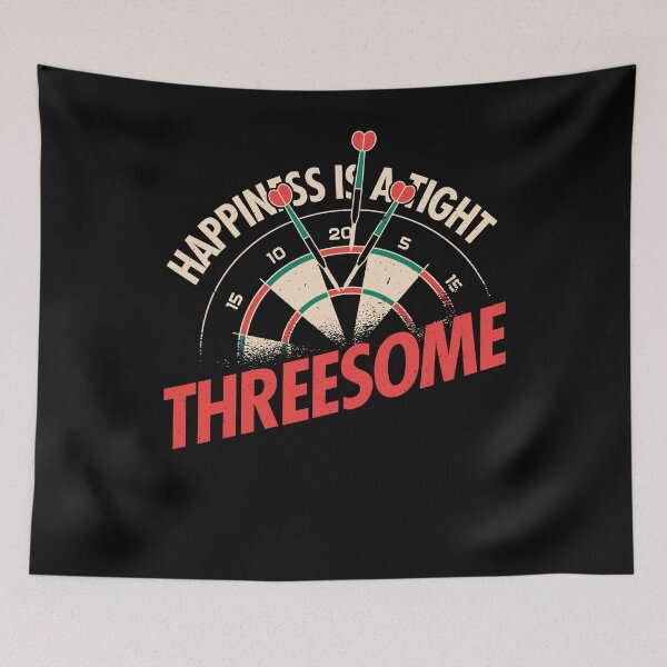 Item preview, Happiness is a tight threesome darts threesome designed and sold by ChrisFeil.