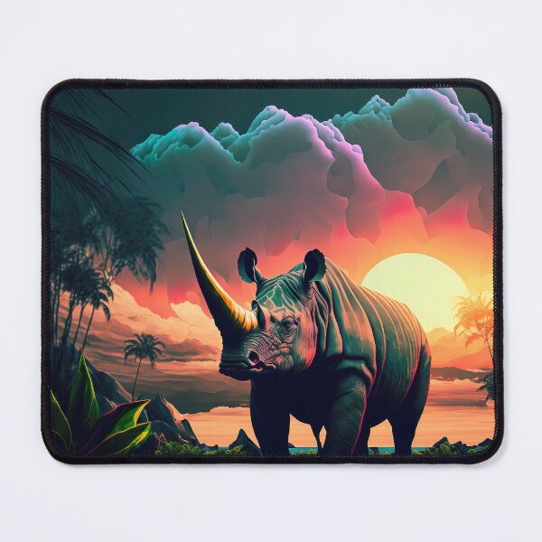 Item preview, save the Rhino, The chubby unicorn designed and sold by africrafarts.