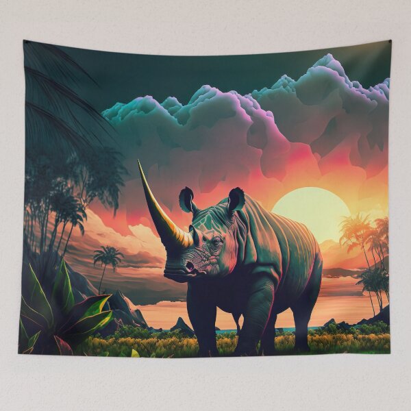Item preview, save the Rhino, The chubby unicorn designed and sold by africrafarts.