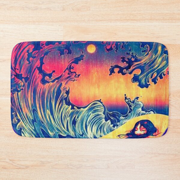 Item preview, Colorful Sunset Ocean Sad Girl designed and sold by ChristinasMess.