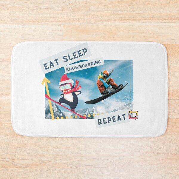 Item preview, Eat Sleep Snowboarding Repeat designed and sold by Alihassan-Art.