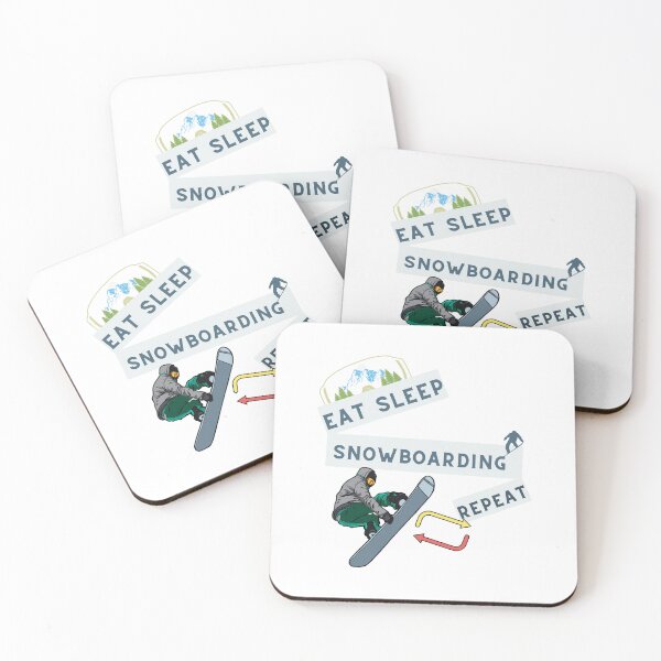 Item preview, Eat Sleep Snowboarding Repeat designed and sold by Alihassan-Art.
