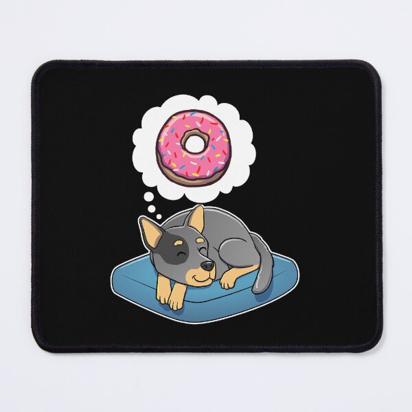 Item preview, Australian Cattle Dog dreaming about Donuts designed and sold by DoggieDelights.