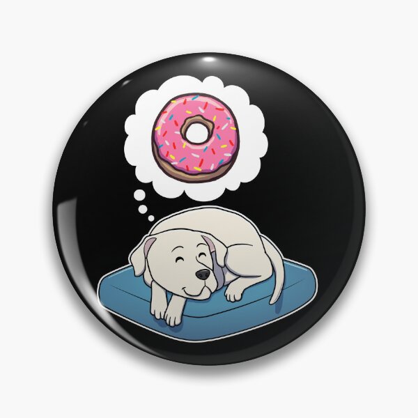 Item preview, Dogo Argentino dreaming about Donuts designed and sold by DoggieDelights.