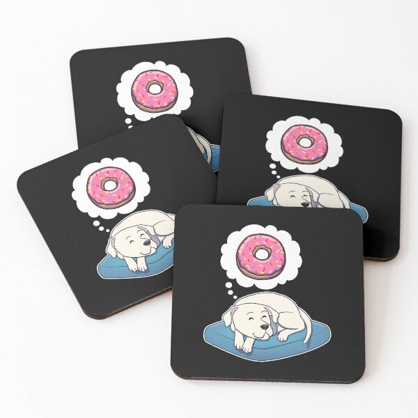 Item preview, Dogo Argentino dreaming about Donuts designed and sold by DoggieDelights.