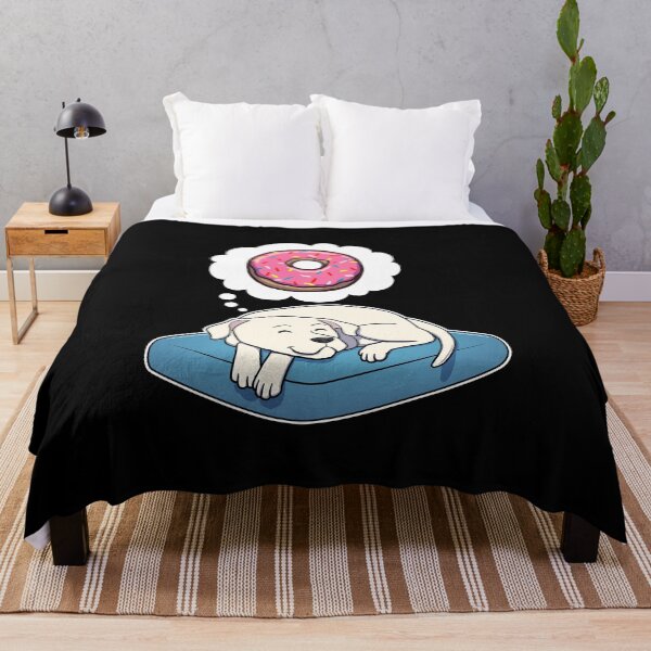 Item preview, Dogo Argentino dreaming about Donuts designed and sold by DoggieDelights.