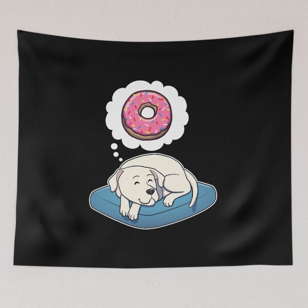 Item preview, Dogo Argentino dreaming about Donuts designed and sold by DoggieDelights.