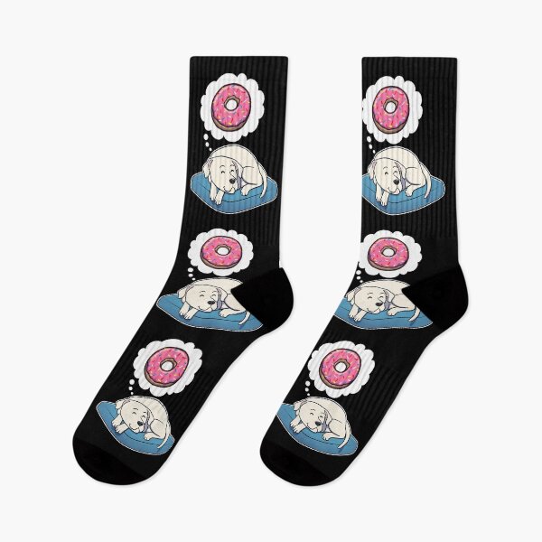 Item preview, Dogo Argentino dreaming about Donuts designed and sold by DoggieDelights.