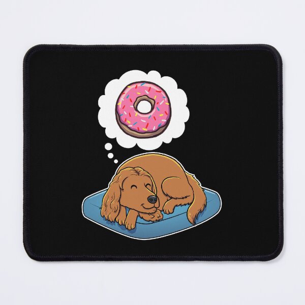 Item preview, English Cocker Spaniel dreaming about Donuts designed and sold by DoggieDelights.