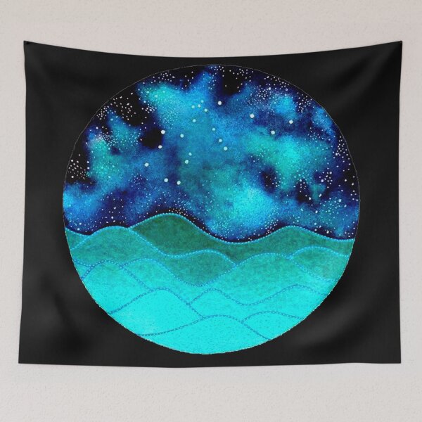 Item preview, Stary Night Ocean Nautical Ocean  designed and sold by ChristinasMess.