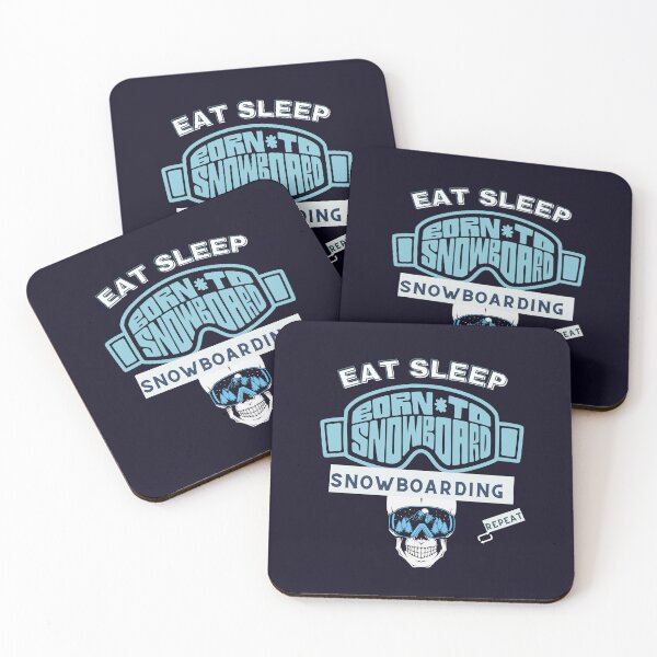 Item preview, Eat Sleep Snowboarding Repeat designed and sold by Alihassan-Art.