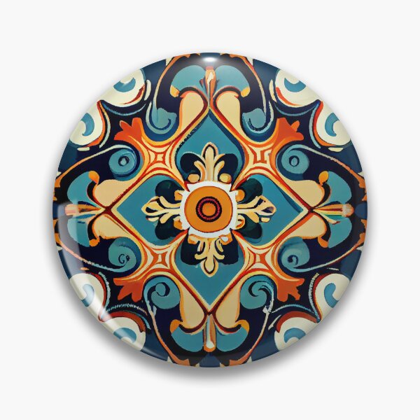 Artikelvorschau, Cool Classic New Mediterranean Pattern Digital Painting entworfen und verkauft von CodeAndColors.