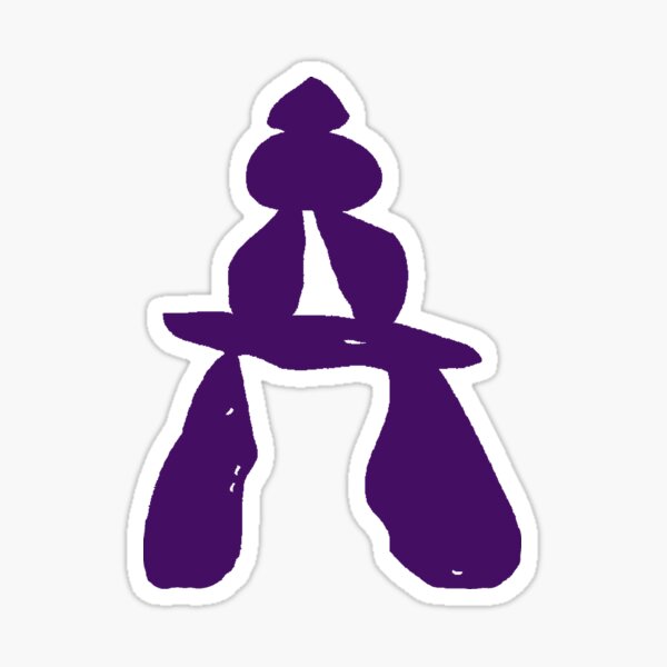 Purple Cairn Sticker