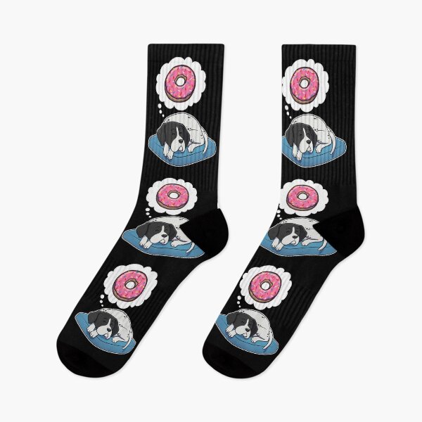 Item preview, English Pointer dreaming about Donuts designed and sold by DoggieDelights.