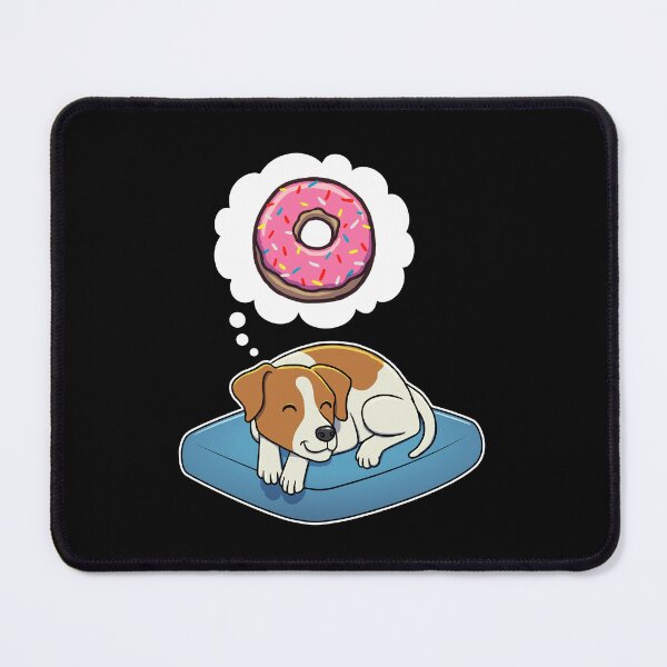Item preview, Jack Russell Terrier dreaming about Donuts designed and sold by DoggieDelights.