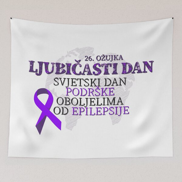 Item preview, Ljubičasti Dan - 26. Ožujka - Svjetski Dan Podrške Oboljelima Od Epilepsije designed and sold by MC Art Studio.