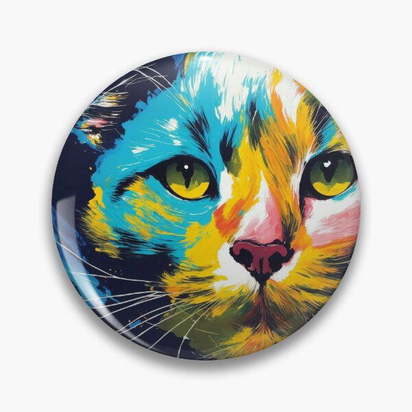 Item preview, Fierce Feline - Abstract Cat Artwork designed and sold by DeadlyPretzel.