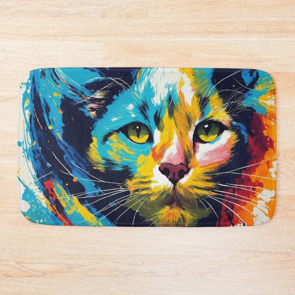 Item preview, Fierce Feline - Abstract Cat Artwork designed and sold by DeadlyPretzel.