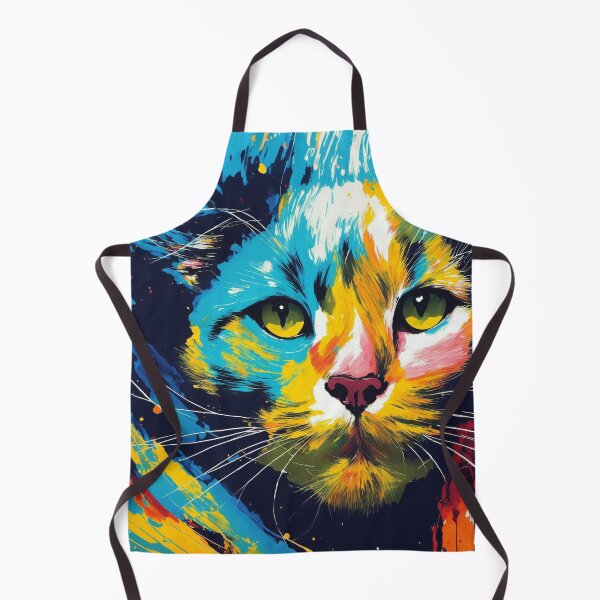 Item preview, Fierce Feline - Abstract Cat Artwork designed and sold by DeadlyPretzel.