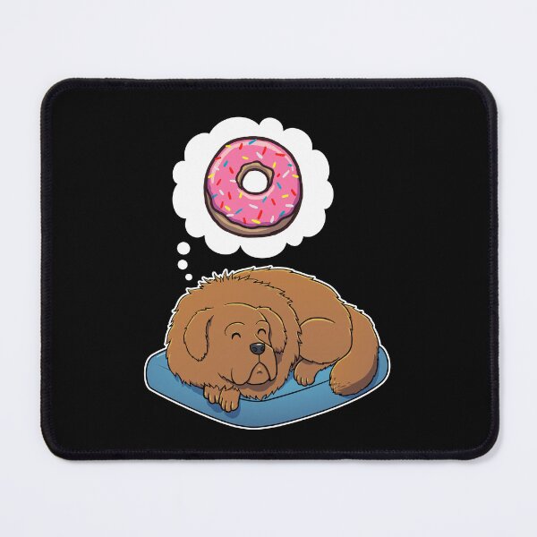 Item preview, Tibetan Mastiff dreaming about Donuts designed and sold by DoggieDelights.