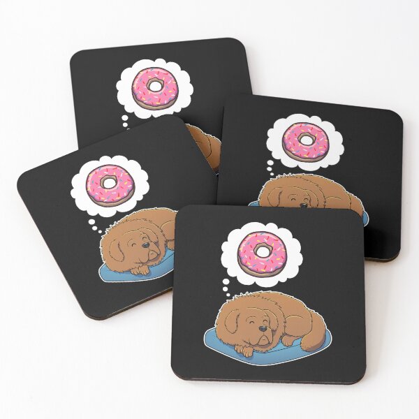 Item preview, Tibetan Mastiff dreaming about Donuts designed and sold by DoggieDelights.