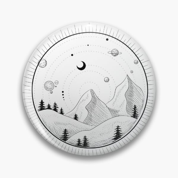 Artikelvorschau, Berge und Sonnensystem entworfen und verkauft von AEcreativity.