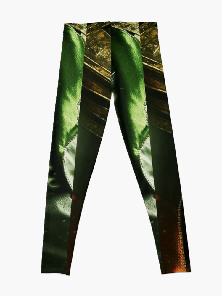 Alternate view of It's tricky, looking good in green Leggings