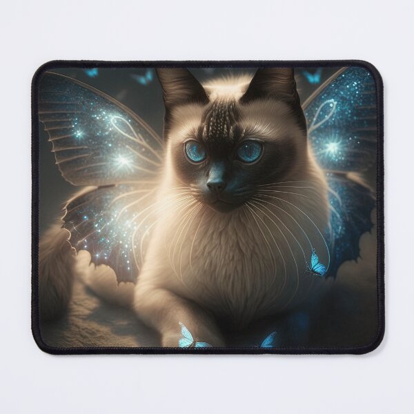 Item preview, Siamese Angel Fairy Cat 9 designed and sold by idreamaboutcats.