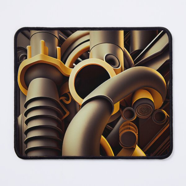 Item preview, Bold Smooth Industrial Pattern Digital Painting designed and sold by CodeAndColors.