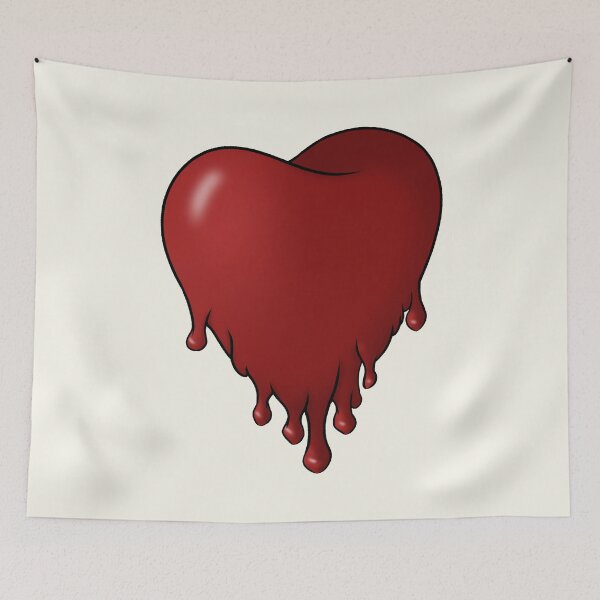 Item preview, Melting Dripping Heart Design designed and sold by CreativeDraws42.