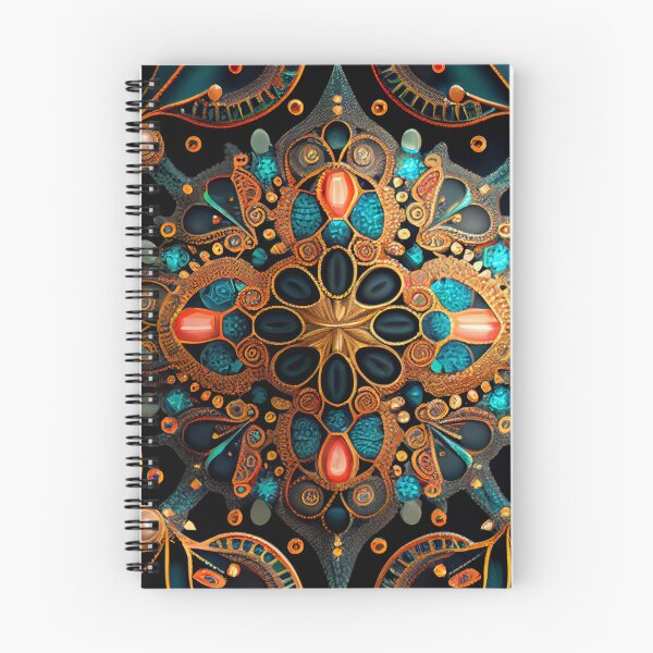 Item preview, Soft Bejeweled Exotic New Traditional Pattern Digital Painting designed and sold by CodeAndColors.