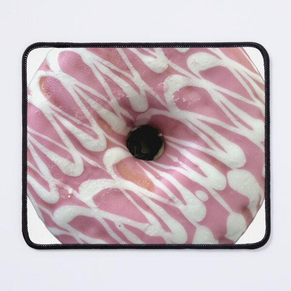 Item preview, Donut with pink and white frosting designed and sold by Rocklights.