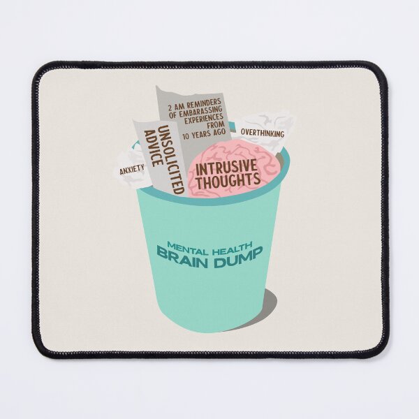 Item preview, Green Mental Health Brain Dump Anxiety designed and sold by dailycake.