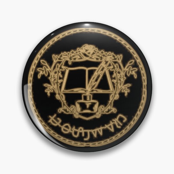 Item preview, Ascendance of a Bookworm Myne Rozemyne Workshop Crest Ink Drawn Glow Black designed and sold by AKR-Hobby.