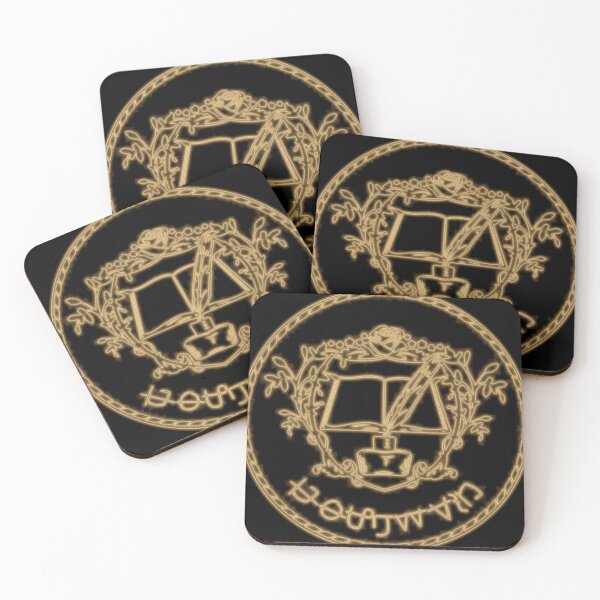 Item preview, Ascendance of a Bookworm Myne Rozemyne Workshop Crest Ink Drawn Glow Black designed and sold by AKR-Hobby.