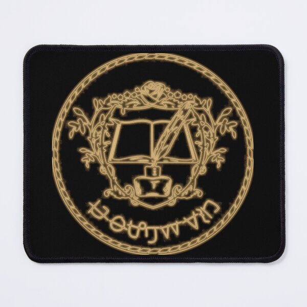 Item preview, Ascendance of a Bookworm Myne Rozemyne Workshop Crest Ink Drawn Glow Black designed and sold by AKR-Hobby.
