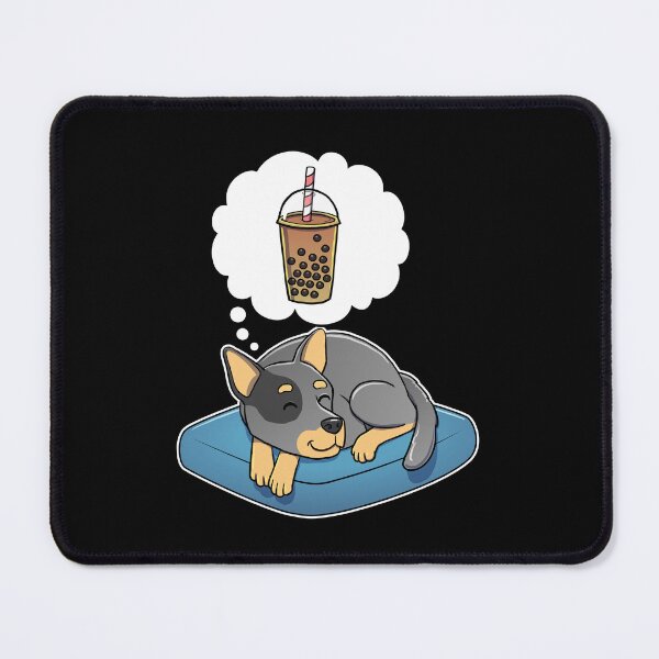 Item preview, Australian Cattle Dog dreaming about Bubble Tea designed and sold by DoggieDelights.