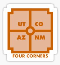 Four Corners - Orange Sticker