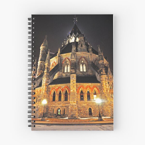 Item preview, A Chilly Night Outside The Canadian Parliamentary Library designed and sold by Brian Shaw.