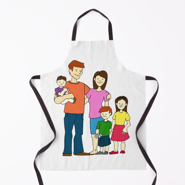 Item preview, Big Faimly Cartoon designed and sold by Minhal's Artful  Impressions.