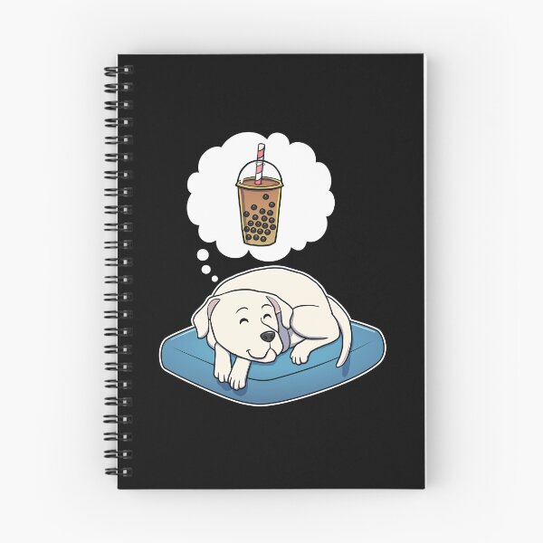 Item preview, Dogo Argentino dreaming about Bubble Tea designed and sold by DoggieDelights.