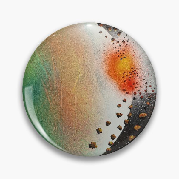 Item preview, Spray paint art exploding planet designed and sold by WoodRocksArt.