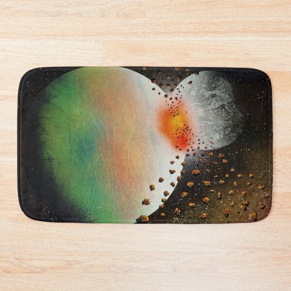 Item preview, Spray paint art exploding planet designed and sold by WoodRocksArt.