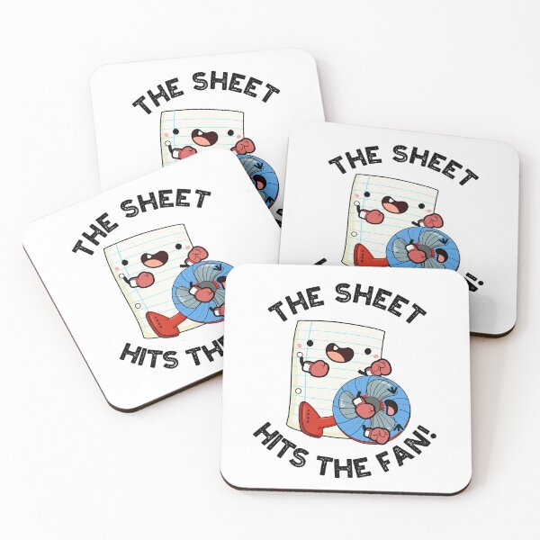 Item preview, The Sheet Hits The Fan Funny Phrase Puns  designed and sold by punnybone.