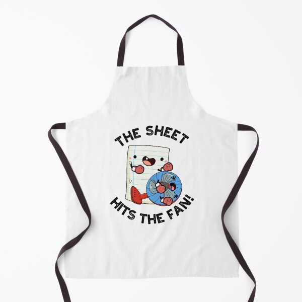 Item preview, The Sheet Hits The Fan Funny Phrase Puns designed and sold by punnybone.