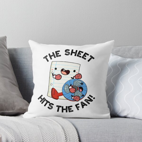 Item preview, The Sheet Hits The Fan Funny Phrase Puns  designed and sold by punnybone.