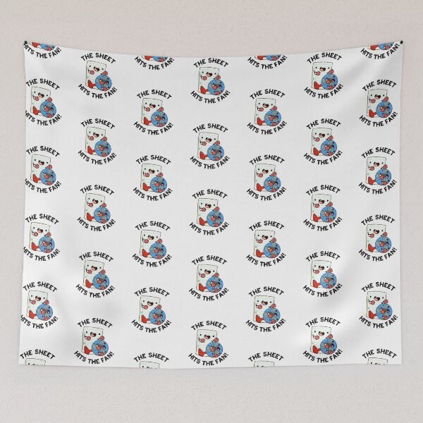 Item preview, The Sheet Hits The Fan Funny Phrase Puns  designed and sold by punnybone.